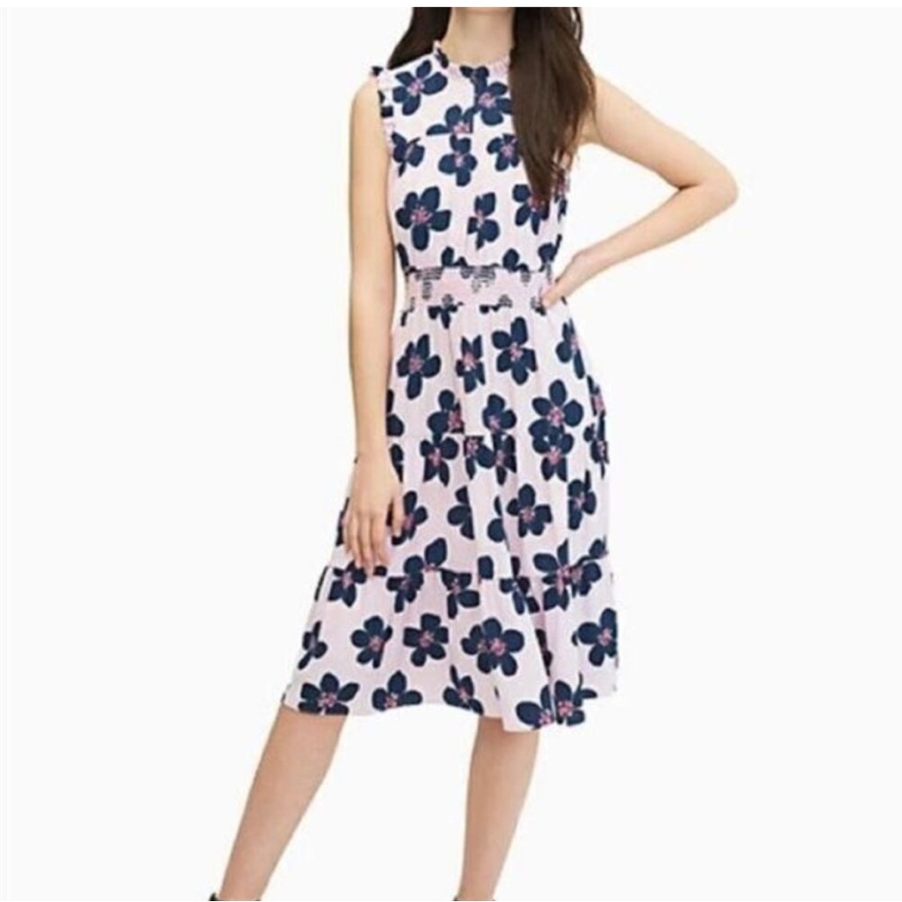KATE SPADE Mainline Floral Smocked Waist Dress.
Size S.
Worn once.